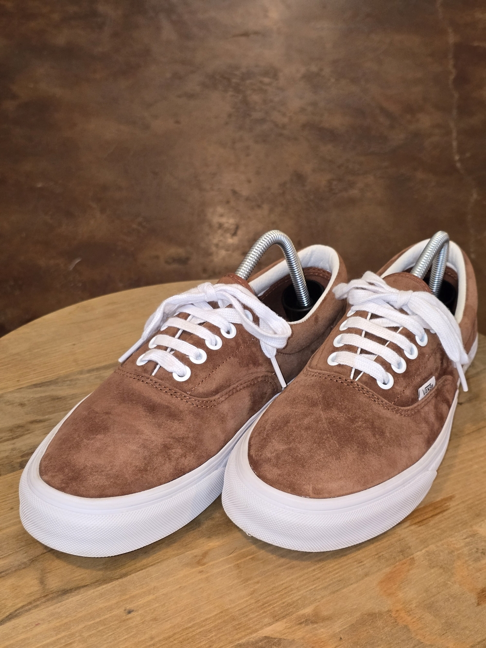 Vans Era Pig Suede Tortoise Shell Brown HeiQ Eco Dry Sneakers Men's 9